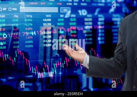 business banking concept. investimento e borsa trading futuro Foto Stock