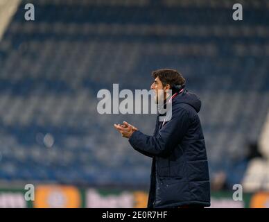 Huddersfield, Yorkshire, Regno Unito. 02 gennaio 2021. 2 gennaio 2021; il John Smiths Stadium, Huddersfield, Yorkshire, Inghilterra; Campionato di calcio inglese, Huddersfield Town contro Reading; Reading Manager Veljko Paunovic Credit: Action Plus Sports Images/Alamy Live News Foto Stock