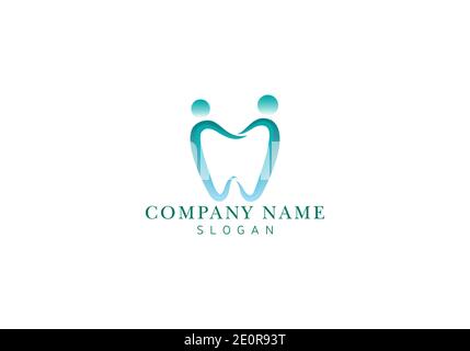 Logo dentale vettore immagine modello icona disegno Foto Stock