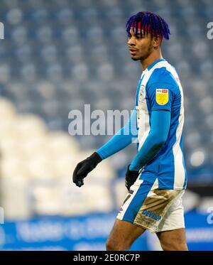 Huddersfield, Yorkshire, Regno Unito. 02 gennaio 2021. 2 gennaio 2021; il John Smiths Stadium, Huddersfield, Yorkshire, Inghilterra; campionato di calcio inglese della lega di calcio, città di Huddersfield contro Reading; Bacuna di Huddersfield City Credit: Action Plus Sports Images/Alamy Live News Foto Stock