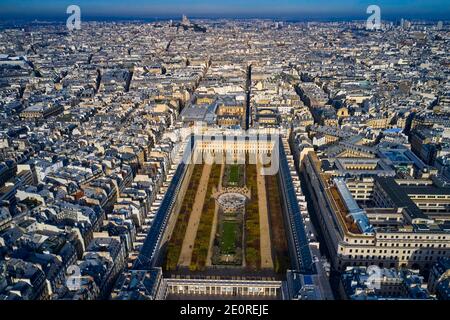 Francia, Parigi (75), il giardino del Palais Royal Foto Stock