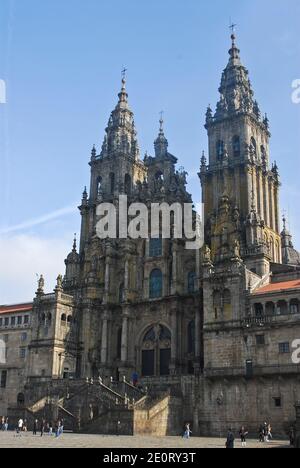 Cattedrale di Santiago de Compostela, Spagna Foto Stock