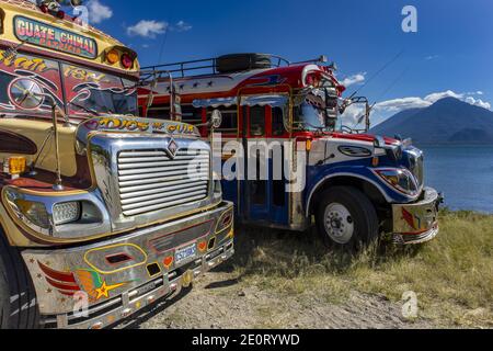 Autobus in Guatemala Foto Stock