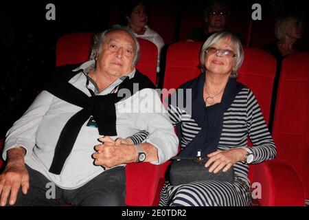 Il direttore Georges Lautner e moglie all'apertura del 17° Festival Internazionale del Cinema di Saint-Jean-de-Luz, a Saint-Jean-de-Luz, Francia, il 9 ottobre 2012. Foto di Jerome Domine/ABACAPRESS.COM Foto Stock