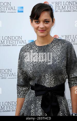 Marion Cotillard partecipa al suo screen talk come parte del 56° BFI London Film Festival al BFI Southbank di Londra, Regno Unito, il 14 ottobre 2012. Foto di AURORE MARECHAL/ABACAPRESS.COM Foto Stock