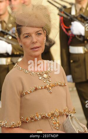 Principessa Caroline di Hannover arrivo alla cerimonia nuziale del Granduca ereditario Guillaume di Lussemburgo e della Principessa Stephanie di Lussemburgo presso la Cattedrale di nostra Signora di Lussemburgo, a Lussemburgo, il 20 ottobre 2012. Il Granduca ereditario di Lussemburgo, di 30 anni, è l'ultimo Principe ereditario d'Europa a sposarsi, sposando la sua sposa contessa belga di 28 anni in una sontuosa cerimonia di 2 giorni. Foto di Thierry Orban/ABACAPRESS.COM Foto Stock