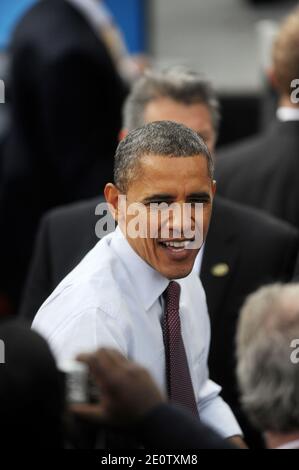 Appena rilasciato : il presidente degli Stati Uniti Barack Obama partecipa ad una campagna di rally alla Elm Street Middle School di Nashua, New Hampshire, USA il 27 ottobre 2012. Foto di Olivier Douliery/ABACAPRESS.COM Foto Stock