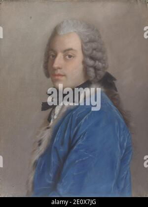 Jean-Étienne Liotard - portret van Graaf Francesco Algarotti. Foto Stock