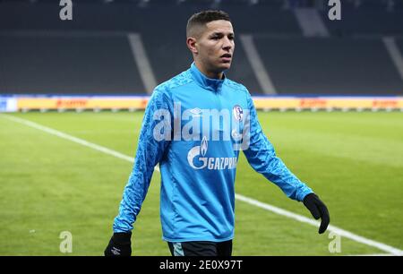 Città di Berlino, Germania. 30 dicembre 2020. Firo: 02.01.2021 Calcio 1. Bundesliga, Stagione 2020/2021 Hertha BSC Berlino - FC Schalke 04 3: 0 S04 Amine Harit, | Usage Worldwide Credit: dpa/Alamy Live News Foto Stock