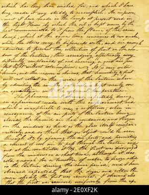 Lettera firmata David Melville, Washington City, a Thomas Jefferson, Monticello, Virginia, 23 gennaio 1822, pagina 2. Foto Stock