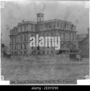 Scuola di Lincoln House, 5th Street di San Francisco Foto Stock