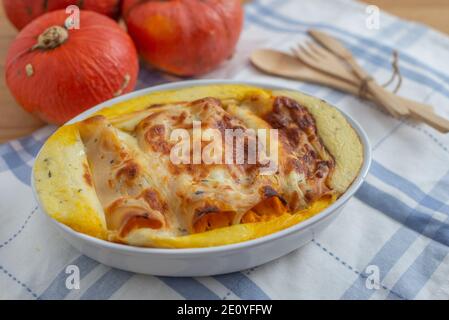 cannelloni di zucca Foto Stock