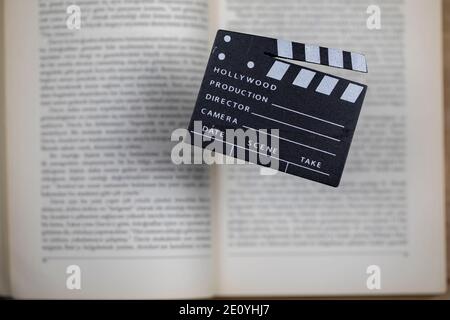 Film adattati da libri, concetto di cinema Foto Stock