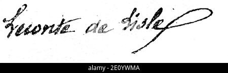 Firma Leconte de Lisle. Foto Stock