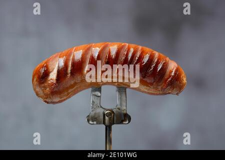 Salsiccia alla griglia sullo spiedino, salsiccia alla griglia, Germania, Europa Foto Stock