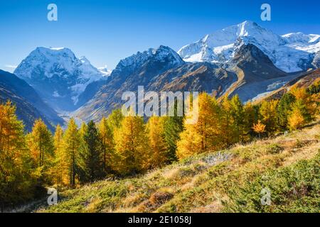 Monte Collon, Pigne d'Arolla, Arolatal, Vallese Svizzera Foto Stock