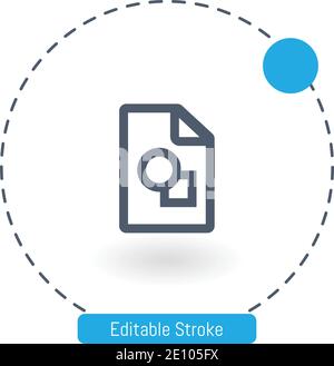 icona del vettore dei disegni di google icone del contorno del tratto modificabili per il web e mobile Illustrazione Vettoriale