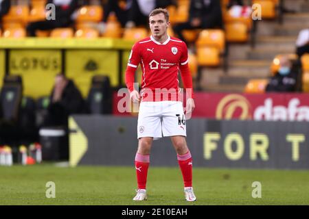 Luke Thomas of Barnsley - Norwich City v Barnsley, Sky Bet Championship, Carrow Road, Norwich, UK - 2 gennaio 2020 solo per uso editoriale - si applicano restrizioni DataCo Foto Stock