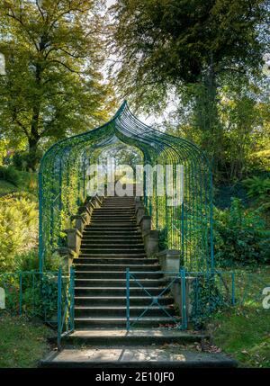 Scale di pietra nel parco di Babelsberg Foto Stock