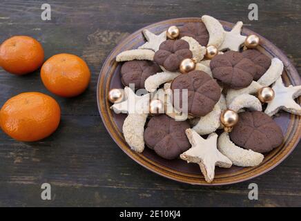 Panetteria di Natale, biscotti fatti in casa Foto Stock