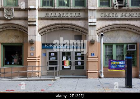 School of the Future, 127 e 22nd St, New York, NYC foto di una scuola pubblica a Manhattan. Foto Stock