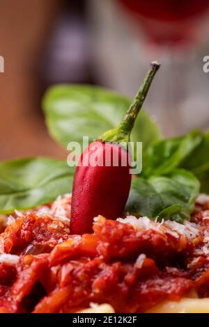 Pasta di peperoncino Foto Stock