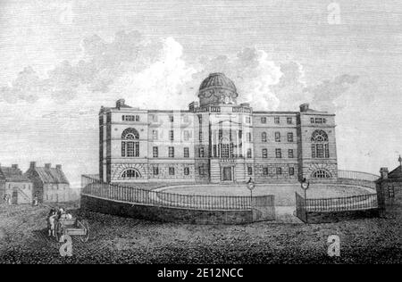 Glasgow Royal Infirmary, c1812. Foto Stock