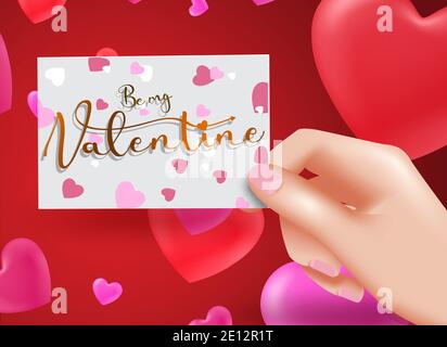 disegno di sfondo vettoriale di San Valentino. buon san valentino testo con  palloncini dorati galleggianti, cuori ed elementi romantici freccia per la  celebrazione di san valentino e decorazioni di auguri. illustrazione  vettoriale. 4852628 Arte vettoriale a Vecteezy