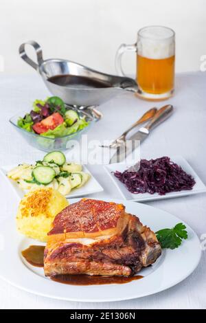 Franconian Schaeufele alla griglia Foto Stock