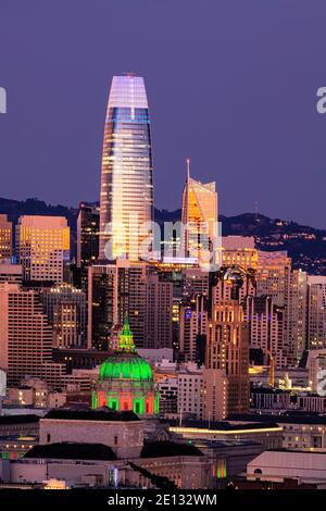 Paesaggio urbano di San Francisco, California, Stati Uniti Foto Stock