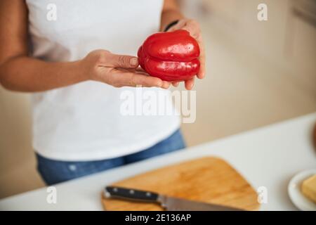 Le verdure fresche sono utili per la vostra salute in qualsiasi stagione Foto Stock