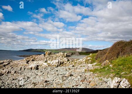 Cairnharrow visto dal mare a Carrick Gatehouse of Fleet Dumfries e Galloway Scozia Foto Stock