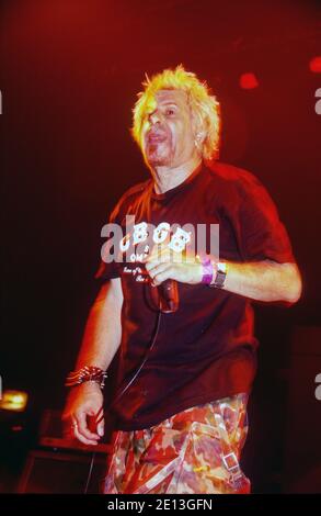 UK Subs in esibizione presso l'Astoria, 24 novembre 2001, Londra, Inghilterra, Regno Unito. Foto Stock