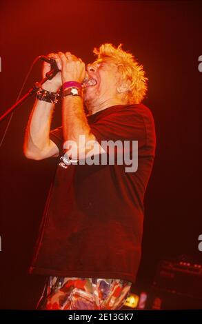 UK Subs in esibizione presso l'Astoria, 24 novembre 2001, Londra, Inghilterra, Regno Unito. Foto Stock