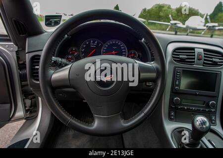 2005 Corvette Z06 American V8 auto sportiva Foto Stock