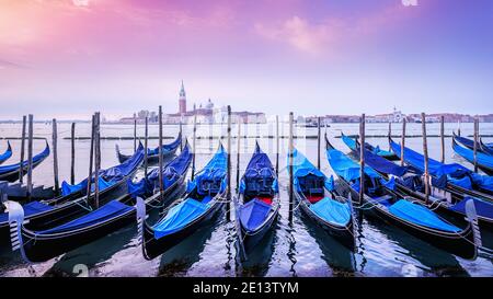 mattina presto a venezia, italia Foto Stock