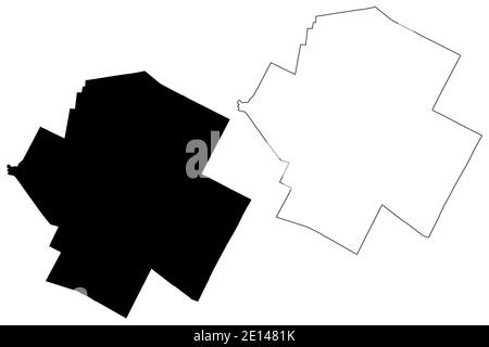 Lamoille County, Stato del Vermont (Stati Uniti, Stati Uniti d'America, Stati Uniti, Stati Uniti, Stati Uniti) mappa vettoriale illustrazione, schizzo scribbling Lamoille mappa Illustrazione Vettoriale