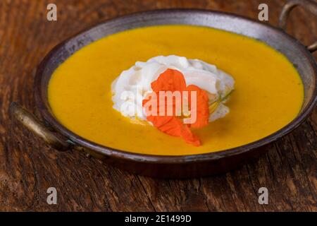 Zuppa di zucca Foto Stock