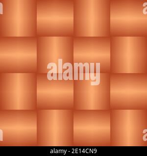 Tessuto vimini. Cesto tessitura sfondo. Modello senza giunture vettoriale. Illustrazione Vettoriale