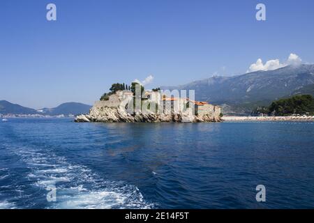 Parte dell'isola Sveti Stefan Luxury Place Montenegro Foto Stock