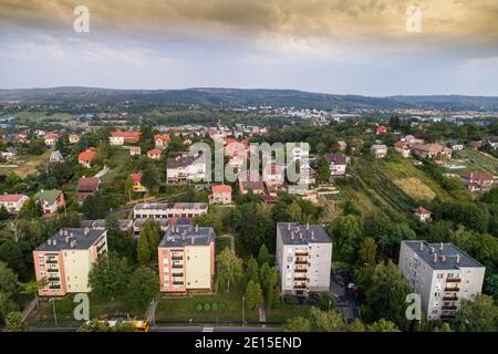 Case di blocco in Zalaegerszeg kertvaros ungheria Foto Stock