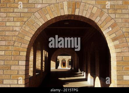 Chiesa arco, Mt Angel Abbey, Mt Angel, Oregon Foto Stock