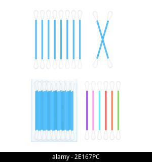 Boccioli di cotone, design eccellente per qualsiasi scopo. Assistenza sanitaria. Illustrazione di stock vettoriale. Illustrazione Vettoriale