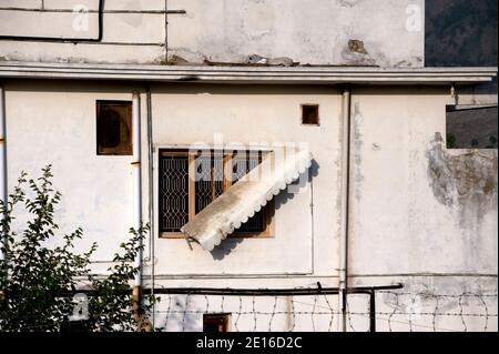 Casa di residenza ad Abbottabad, a nord di Islamabad, Pakistan il 2 maggio 2011, dove il leader al-Qaeda Osama bin Laden è stato ucciso in un'operazione statunitense, il presidente Barack Obama ha detto in un discorso televisivo la domenica. Foto di Julien Fouchet/ABACAPRESS.COM Foto Stock