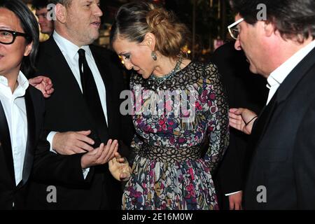 Sarah Jessica Parker arriva per la proiezione di 'Wu Xia' nell'ambito del 64° Festival Internazionale del Cinema di Cannes, al Palais des Festivals di Cannes, Francia meridionale, il 13 maggio 2011. Foto di Hahn-Nebinger-Genin/ABACAPRESS.COM Foto Stock