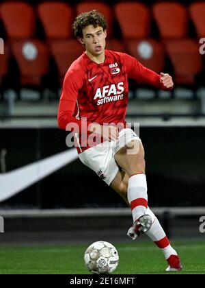 WIJDEWORMER, PAESI BASSI - 4 GENNAIO: Maxim Gullit di Jong AZ. Durante la partita olandese di Keukenkampioendivisie tra AZ U23 e Roda JC allo Sportpark Kl Foto Stock