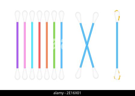 Boccioli di cotone, design eccellente per qualsiasi scopo. Assistenza sanitaria. Illustrazione di stock vettoriale Illustrazione Vettoriale