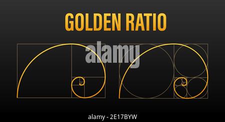 Razione d'oro. Sfondo geometrico astratto. Illustrazione di stock vettoriale. Illustrazione vettoriale Illustrazione Vettoriale