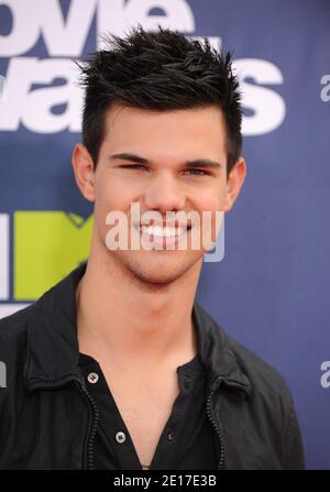 Taylor Lautner partecipa ai MTV Movie Awards 2011 al Gibson Theatre di Los Angeles, California, USA il 5 giugno 2011. Foto di Lionel Hahn/ABACAPRESS.COM Foto Stock