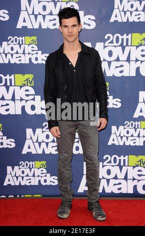 Taylor Lautner partecipa ai MTV Movie Awards 2011 al Gibson Theatre di Los Angeles, California, USA il 5 giugno 2011. Foto di Lionel Hahn/ABACAPRESS.COM Foto Stock